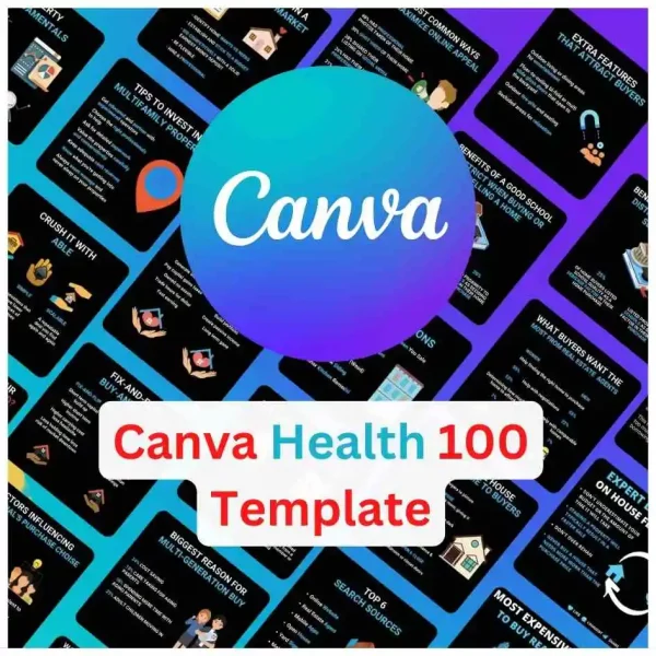Canva Health 100 Template